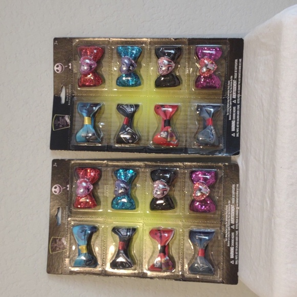 Disney Other - Disney The Nightmare Before Christmas Hair Bows. 2 Sets. NWOT